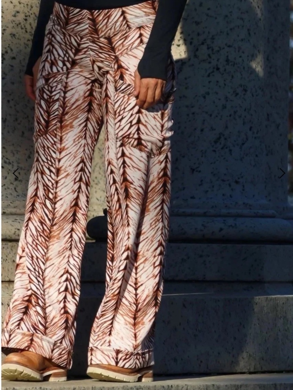 NWT, AUTUMN TENEYL DAPHNE PANTS IN FIRE AND ICE PRINT - Picture 14 of 14